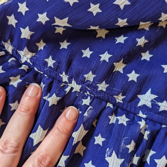 Lot of 2 sz8 Newberry blue lace star & Children's Place coral floral dresses GUC - Picture 11 of 11